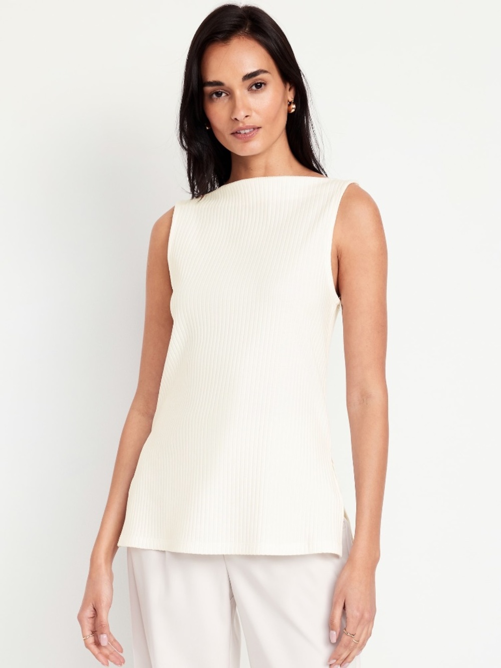NWT Old Navy Slit-Neck Ribbed Top
